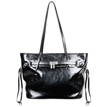 Voyage Lock 油蠟牛皮鎖釦托特包