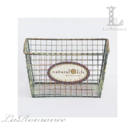 ★寶藏清倉★【Natural Life】方型鐵線籃