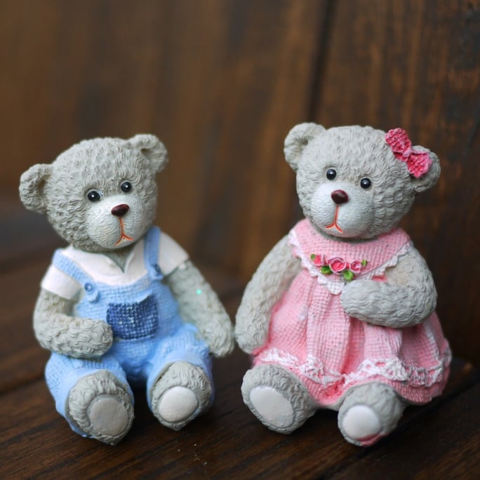 ★寶藏清倉★【義大利 Cupido & Company 】男生ღ女生白色情侶熊-中 ♡買一送一♡