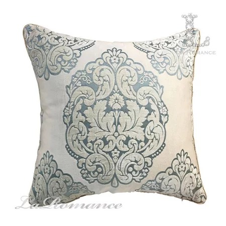 ★寶藏清倉★【古典風情系列】米色底搭藍綠色圖騰抱枕套