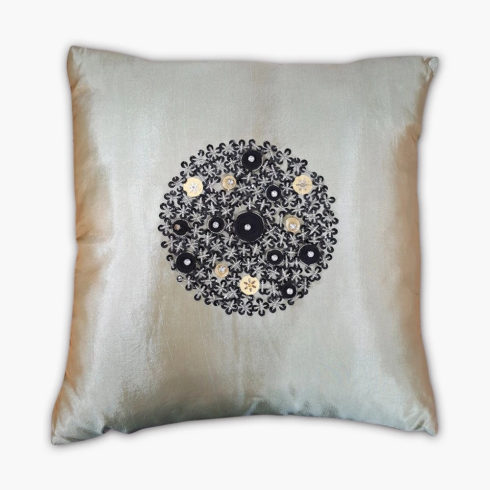 ★寶藏清倉★【愛諾斯 Enos 系列】手工縫珠抱枕 ♡絢金綠大款♡