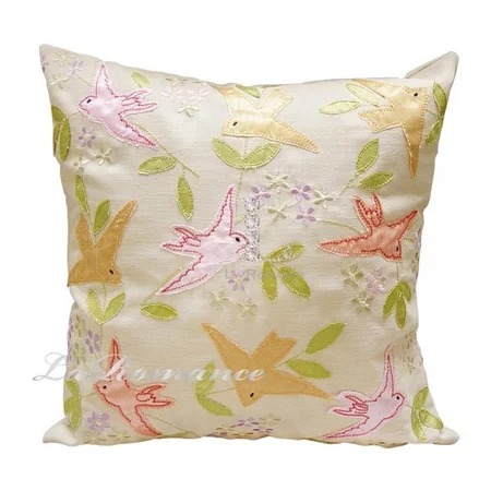 ★寶藏清倉★【COCORO 兒童家飾】鳥語花香棉麻抱枕套