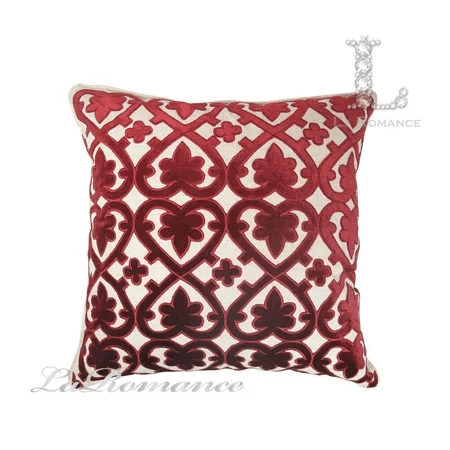 ★寶藏清倉★【奢華系列】紅色歐式經典圖騰棉麻抱枕套