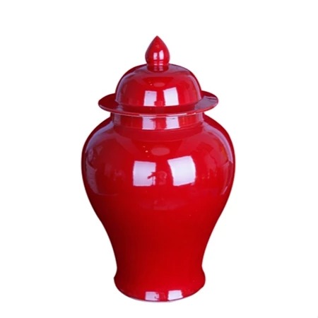 ★寶藏清倉★【東情西韻】紅色將軍罐 ♡13吋♡