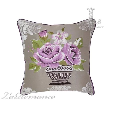 ★寶藏清倉★【古典風情系列】粉玫瑰立體繡花抱枕套