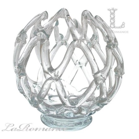 ★寶藏清倉★【Mindy Brownes】編織風玻璃縮口果盤