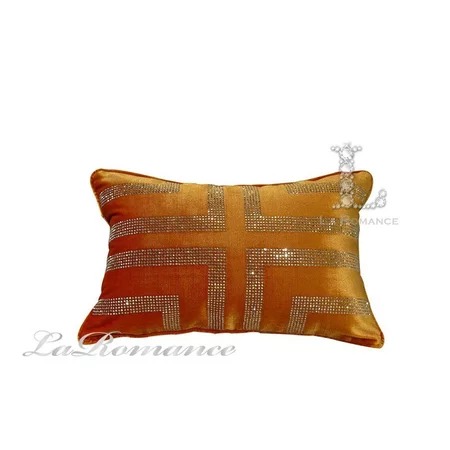 ★寶藏清倉★【奢華系列】真絲絨水鑽腰枕 ♡琥珀金♡
