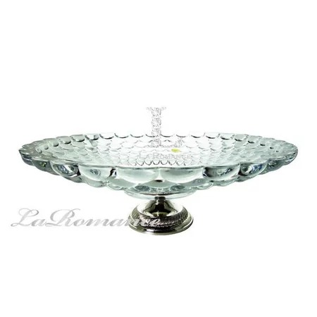 ★寶藏清倉★奢華鍍銀水晶泡泡果盤 ♡大款♡