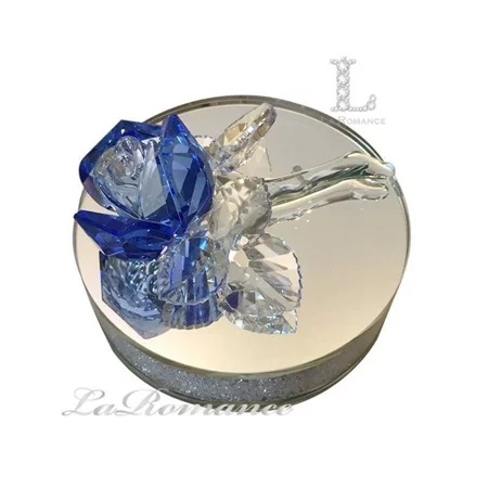 ★寶藏清倉★【璀璨水晶】水晶藍玫瑰香水座
