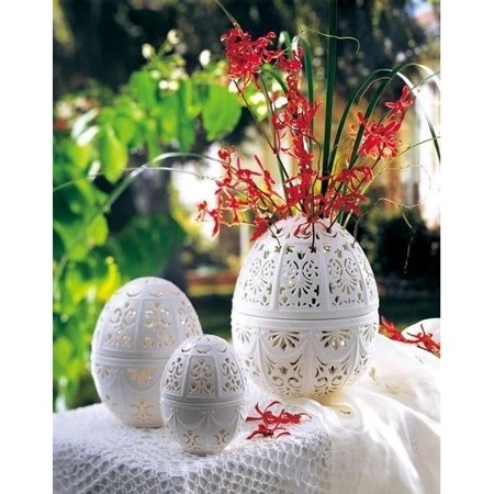 ★寶藏清倉★【帝凡內系列】7吋玲瓏蛋型置物擺飾