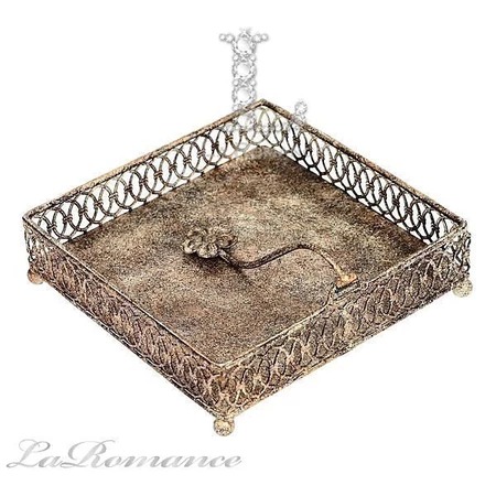 ★寶藏清倉★【Mindy Brownes】L色系列古典鏤空餐巾盒