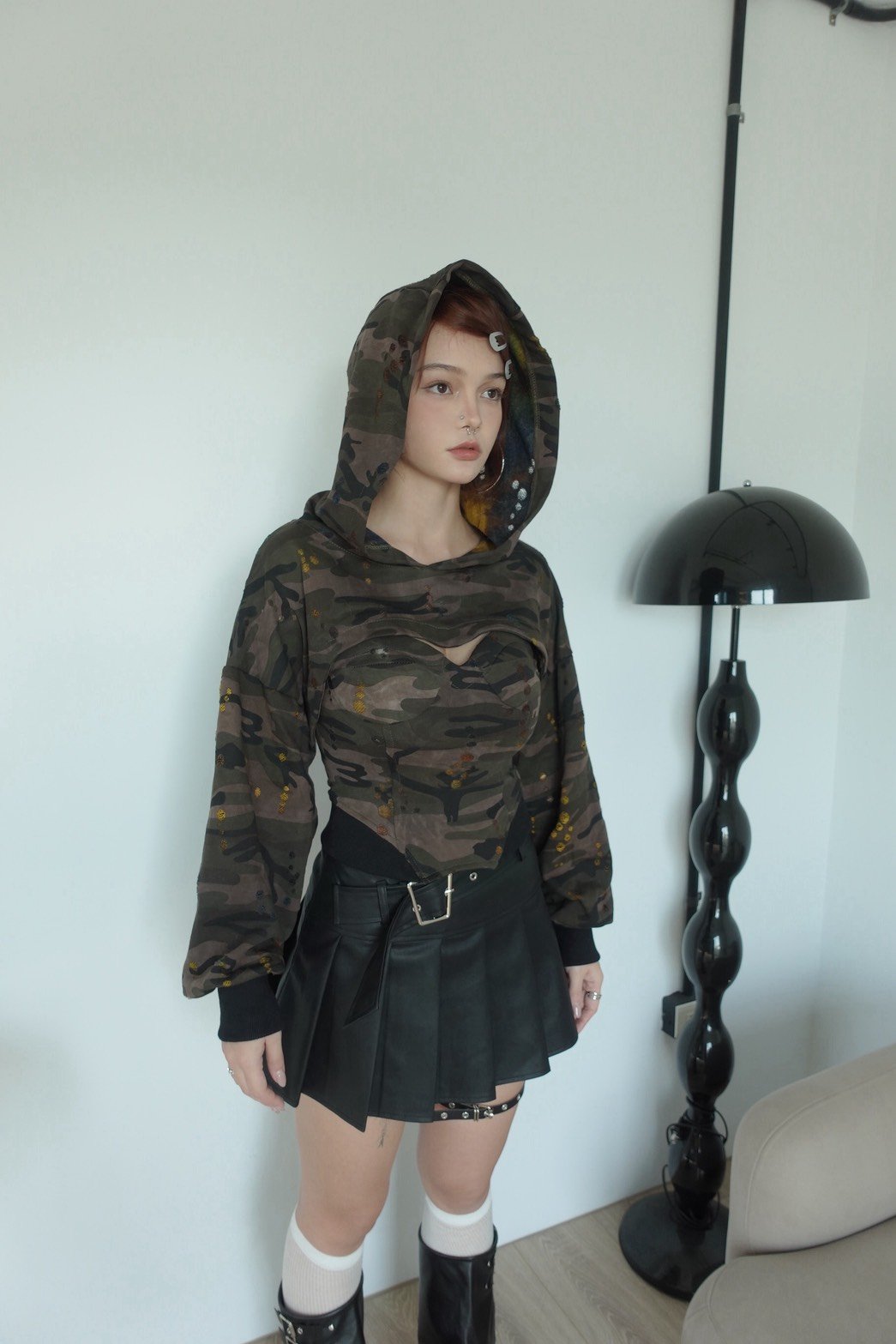 迷彩1+1 兩件套上衣