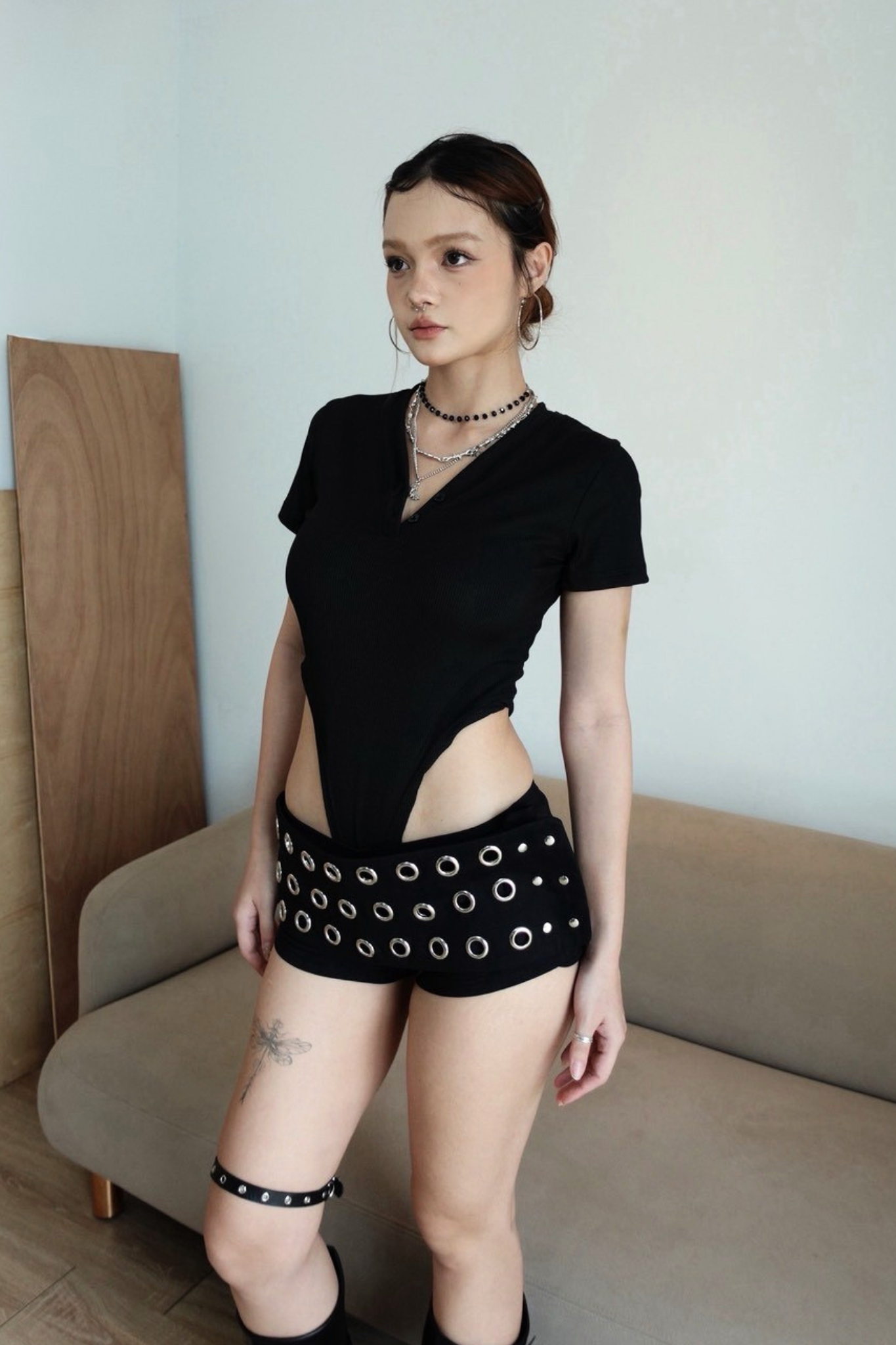 C02 V領bodystrip連體衣