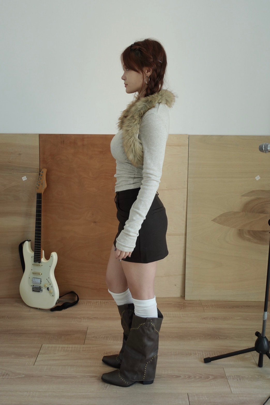 B17 翻領毛毛上衣