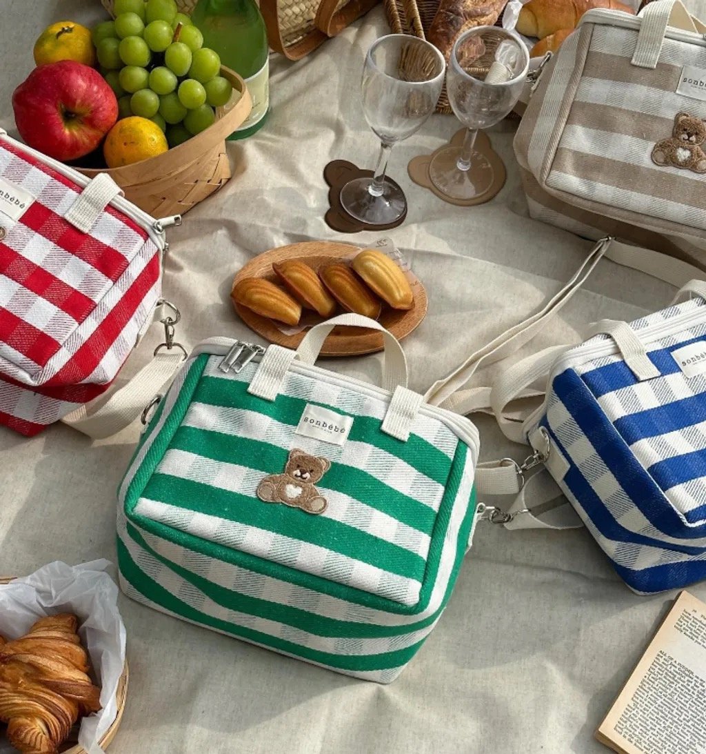 Sonbébé 格子保溫袋(大)