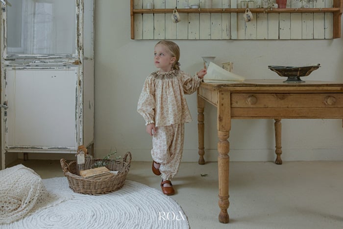 小花煙燻娃娃兩件式套裝