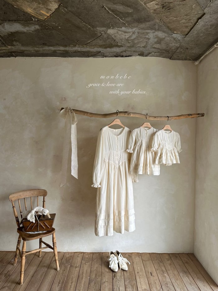 親子｜法式蕾絲親子洋裝 (2色)