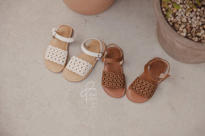(現貨) 手工編織風寶寶涼鞋 (2色)