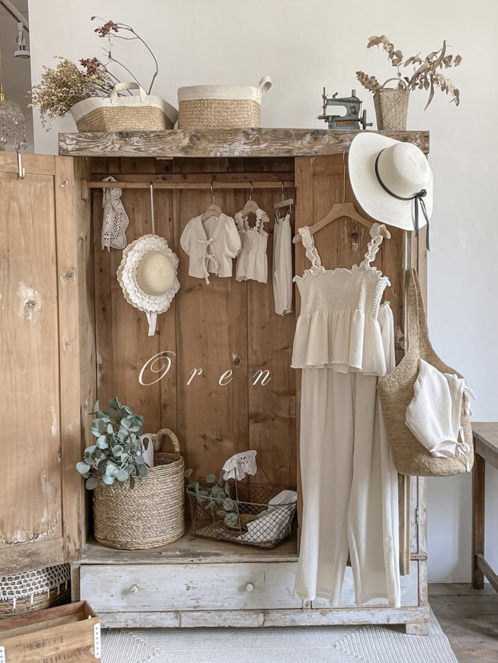 親子｜奶油白三件式套裝