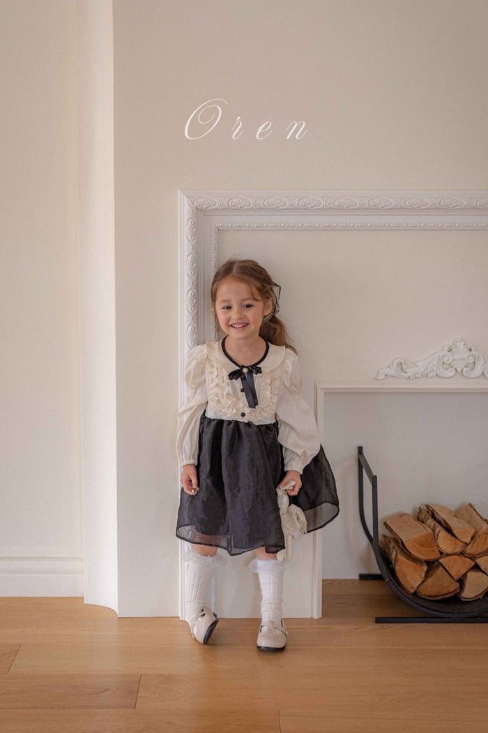 赫本風撞色洋裝