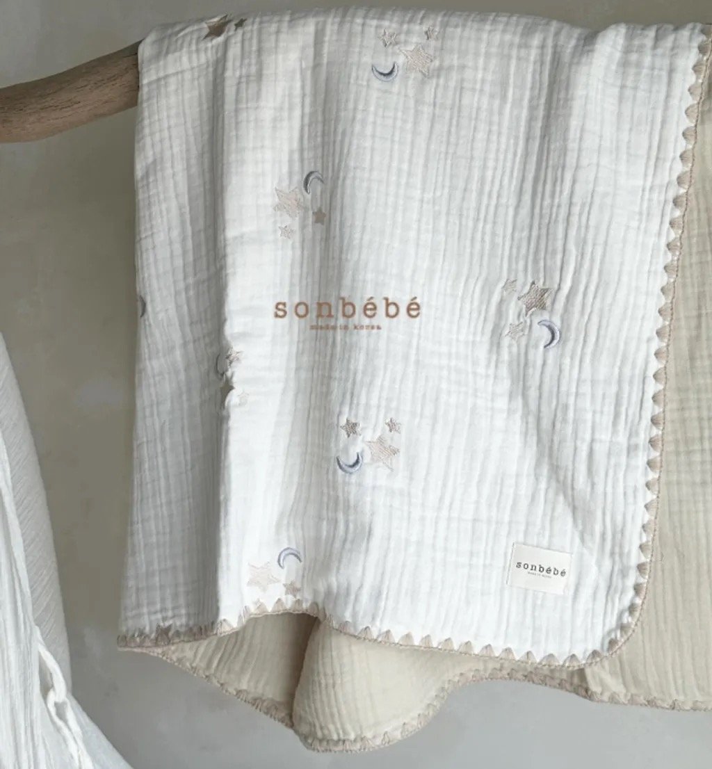 Sonbébé 三層紗刺繡被