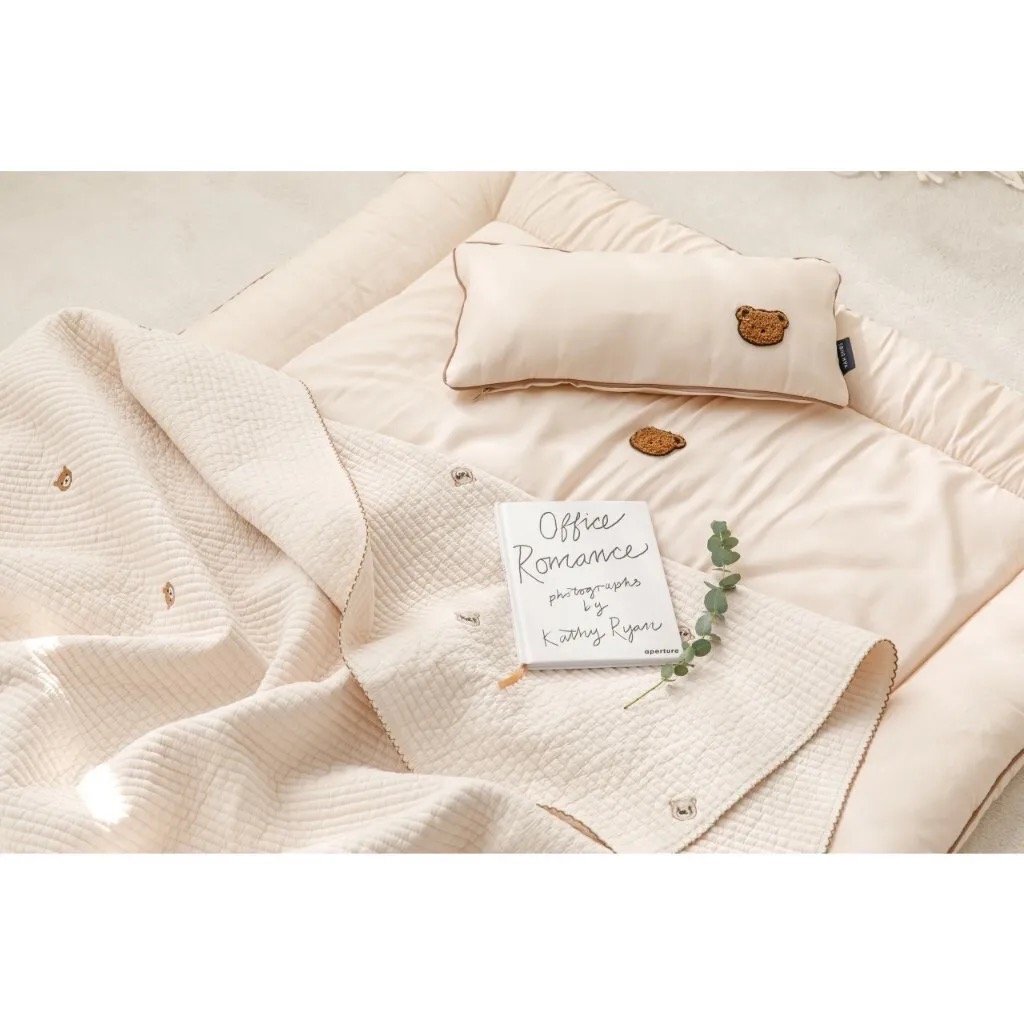 寶寶睡袋｜刺繡熊熊 (天絲)