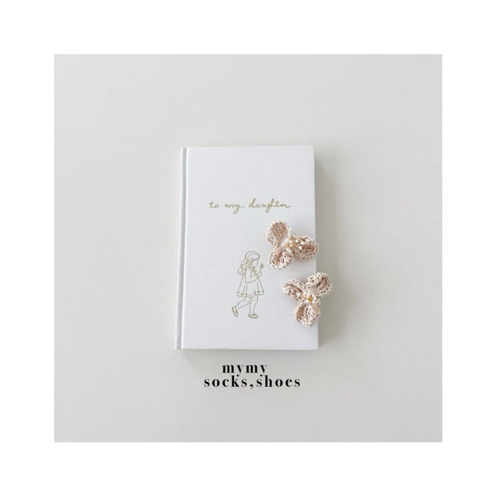 鉤針蝴蝶結髮夾組 (2色)