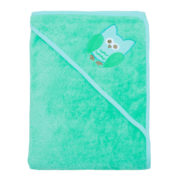 瑞典 ImseVimse舒柔寶寶帽兜浴巾(貓頭鷹)