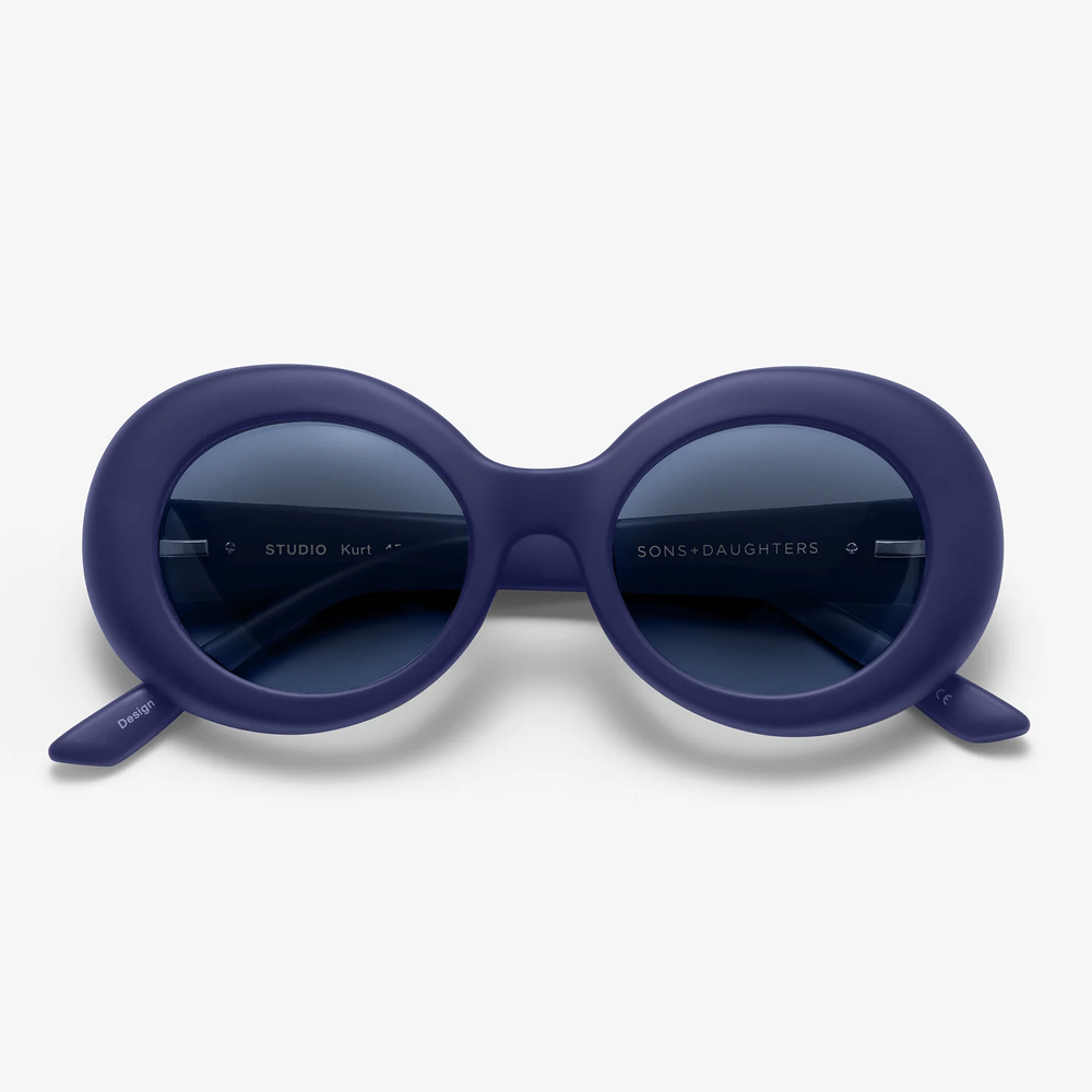Sons + Daughters兒童偏光太陽眼鏡 - KURT 優雅(霧霏海軍藍) 6-10Y