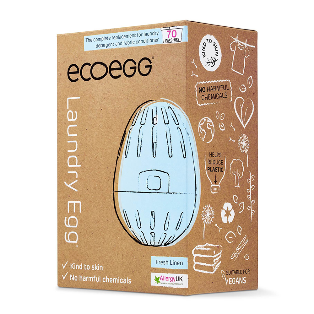 英國ECOEGG-環保低敏潔衣蛋(70次/粉藍柔軟舒棉)