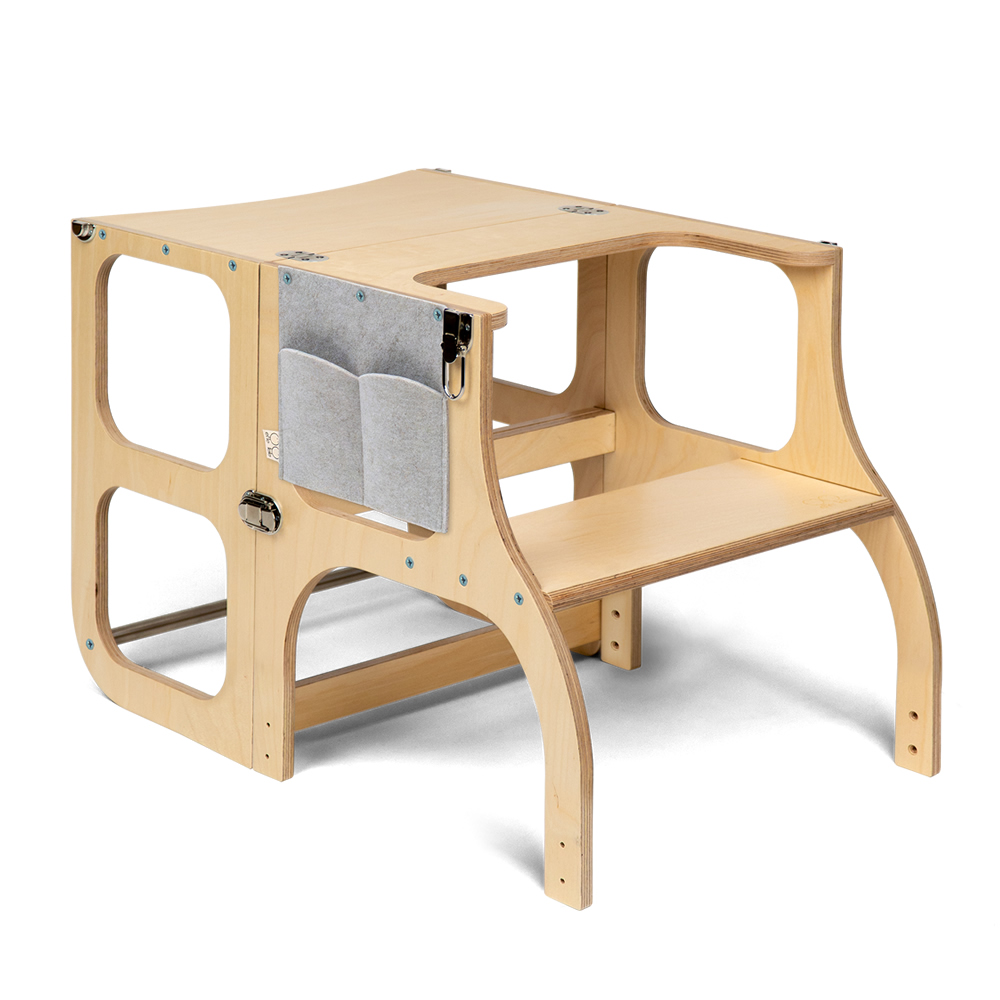 ette tete-STEP'n'SIT®小幫手配件鉛筆袋(淺灰)