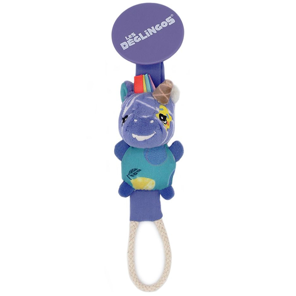 法國Les Deglingos-立體伙伴奶嘴夾(斑馬/奇普洛柯)