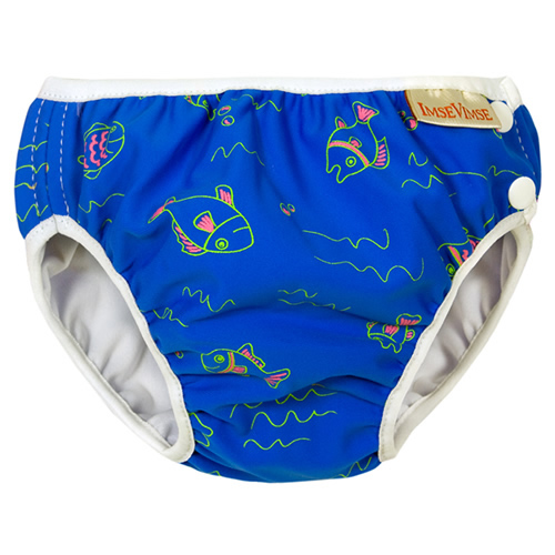 瑞典 ImseVimse超彈性防漏游泳尿褲(藍色小魚)