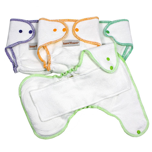 瑞典ImseVimse預裁成型毛巾尿布墊(初生4件組)