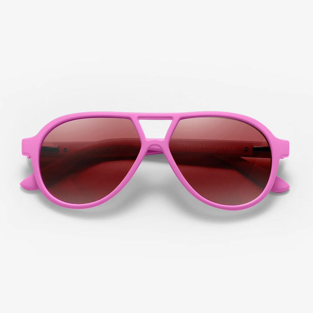 Sons + Daughters兒童偏光太陽眼鏡 - ROCKY II 洛奇(霧霏粉紅) 3-6Y