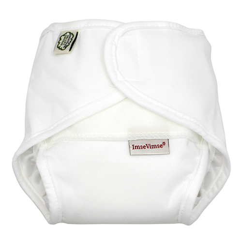 瑞典 ImseVimse有機棉All-in-One尿布褲(純白)
