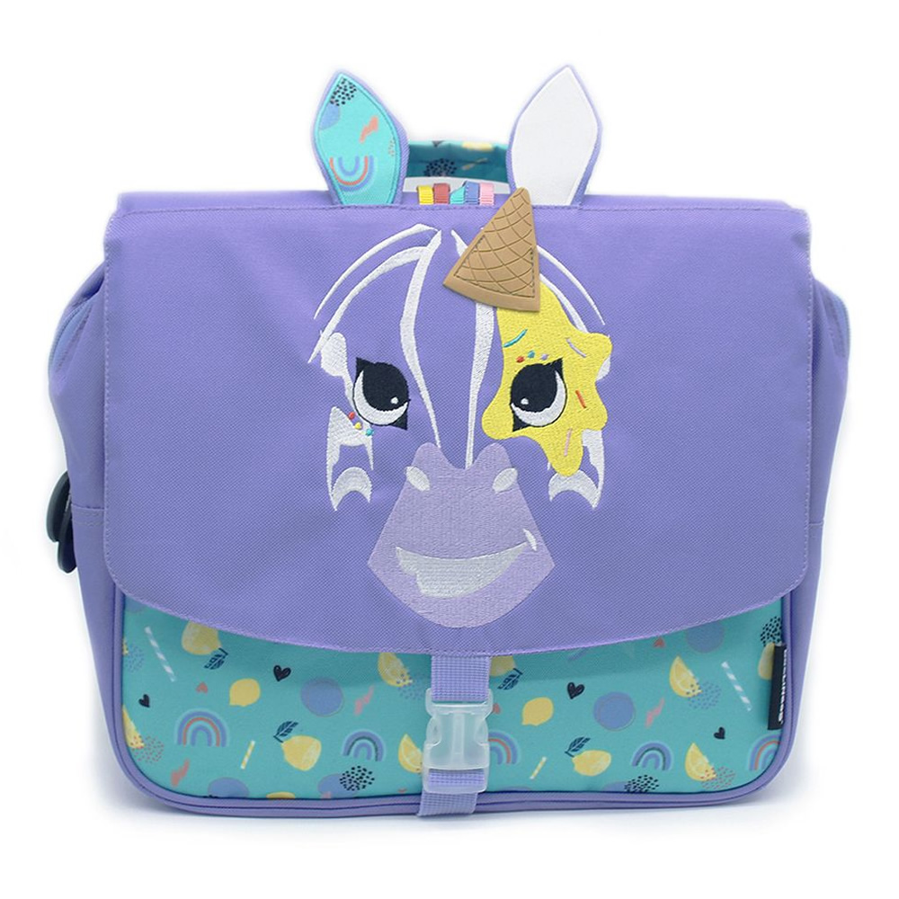 法國Les Deglingos-造型後背書包32cm(斑馬/奇普洛柯)