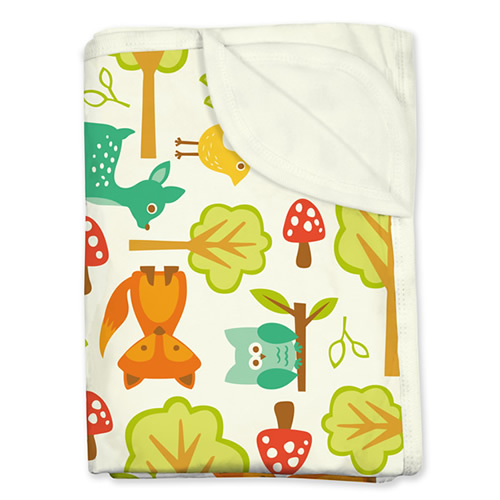 瑞典 ImseVimse有機棉柔寶寶毯(歡樂森林)