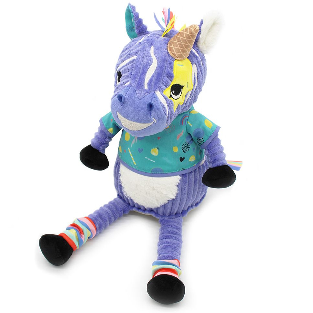 法國Les Deglingos-柔絨伙伴玩偶(斑馬/奇普洛柯)