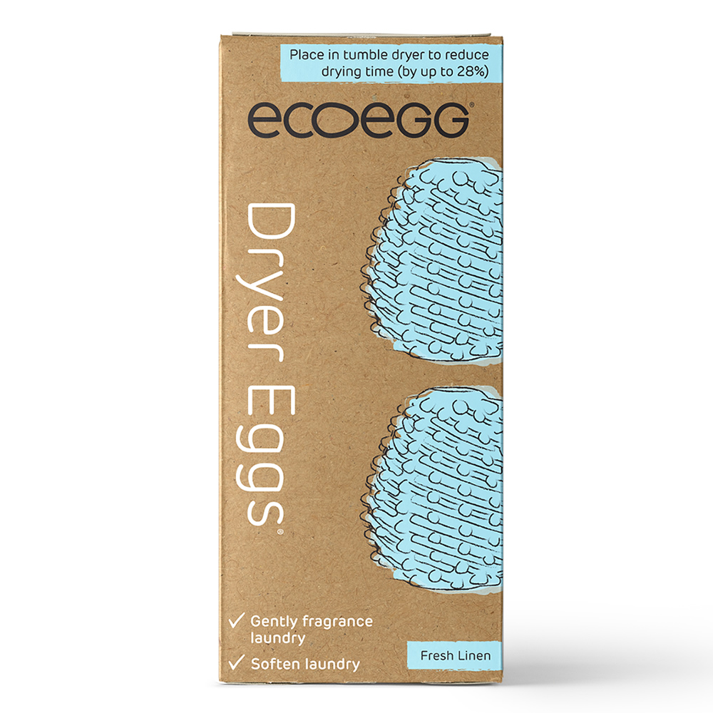 英國ECOEGG-乾衣機專用環保柔衣蛋(2入/粉藍柔軟舒棉)