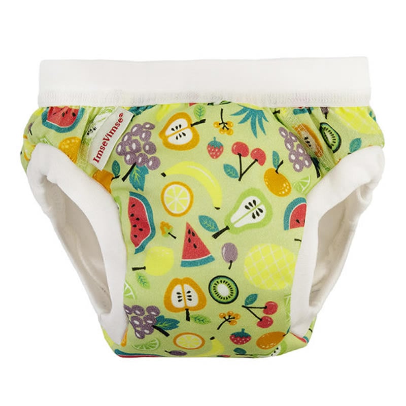 瑞典 ImseVimse有機棉幼兒如廁訓練褲(綠色水果)