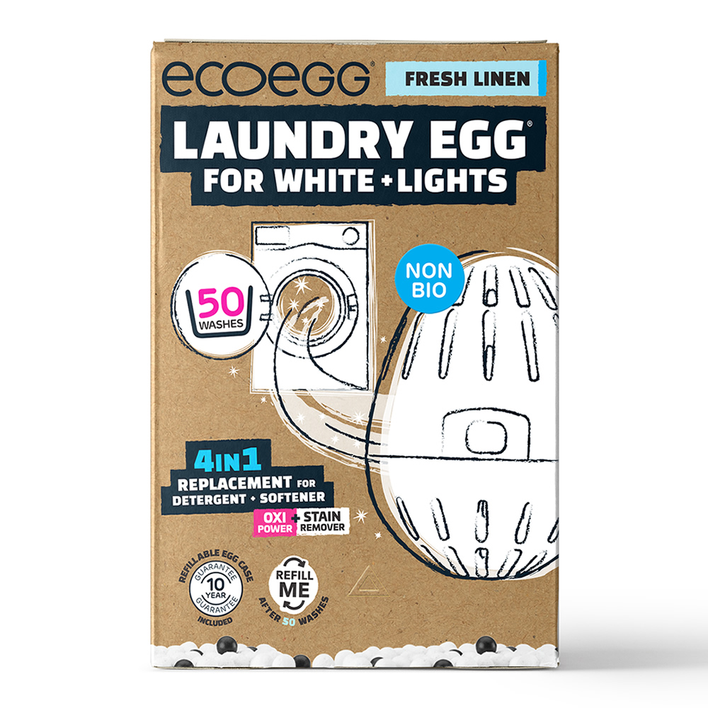 英國ECOEGG-環保低敏淺色衣物潔衣蛋(50次/粉藍柔軟舒棉)