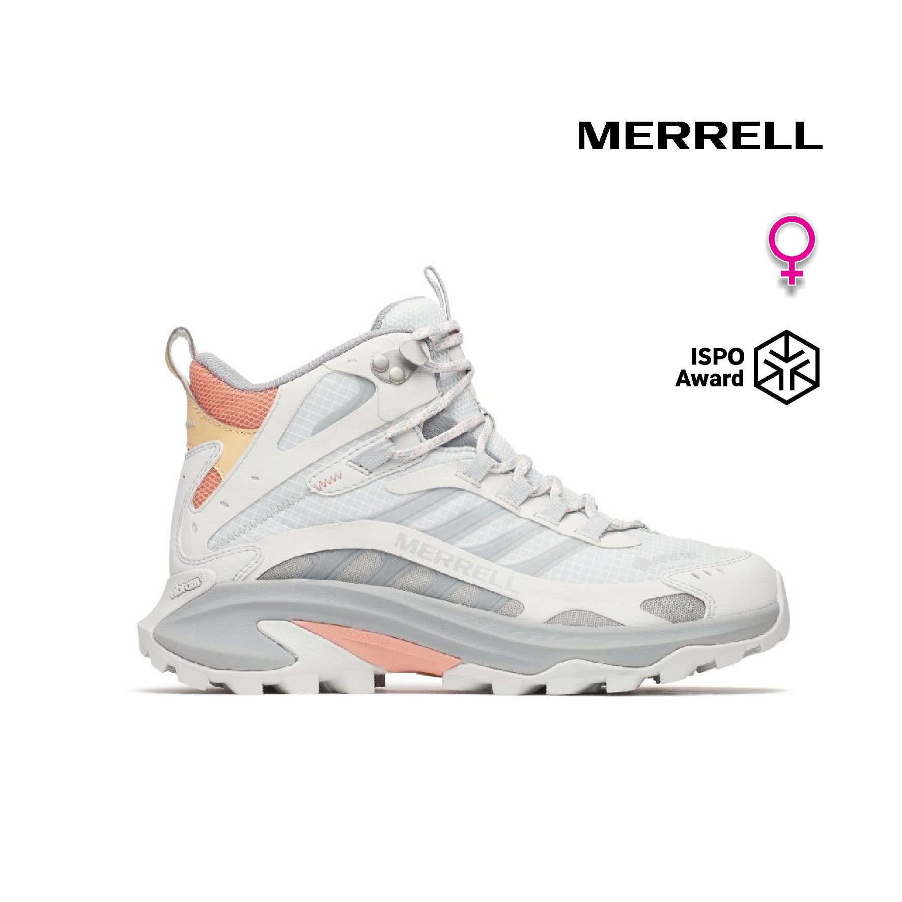 MERRELL MOAB SPEED 2 MID GTX 防水登山健行鞋 女款 霧灰色(038324)