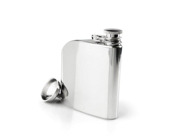 美國GSI-Glacier Stainless 6 FL. OZ. Trad Flask不鏽鋼酒壺/304不鏽鋼