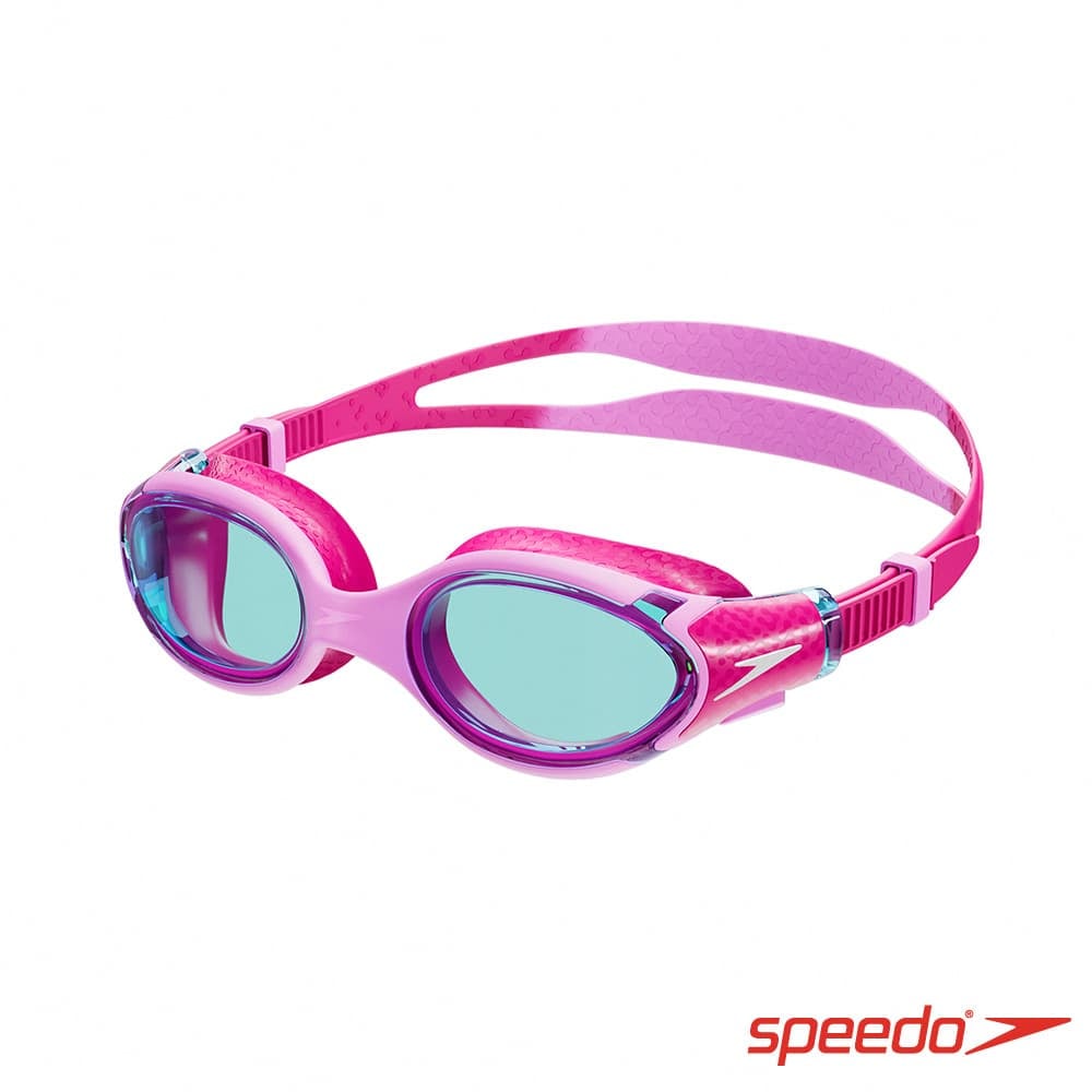 Speedo 兒童 運動泳鏡 Biofuse 2.0 電光粉/藍