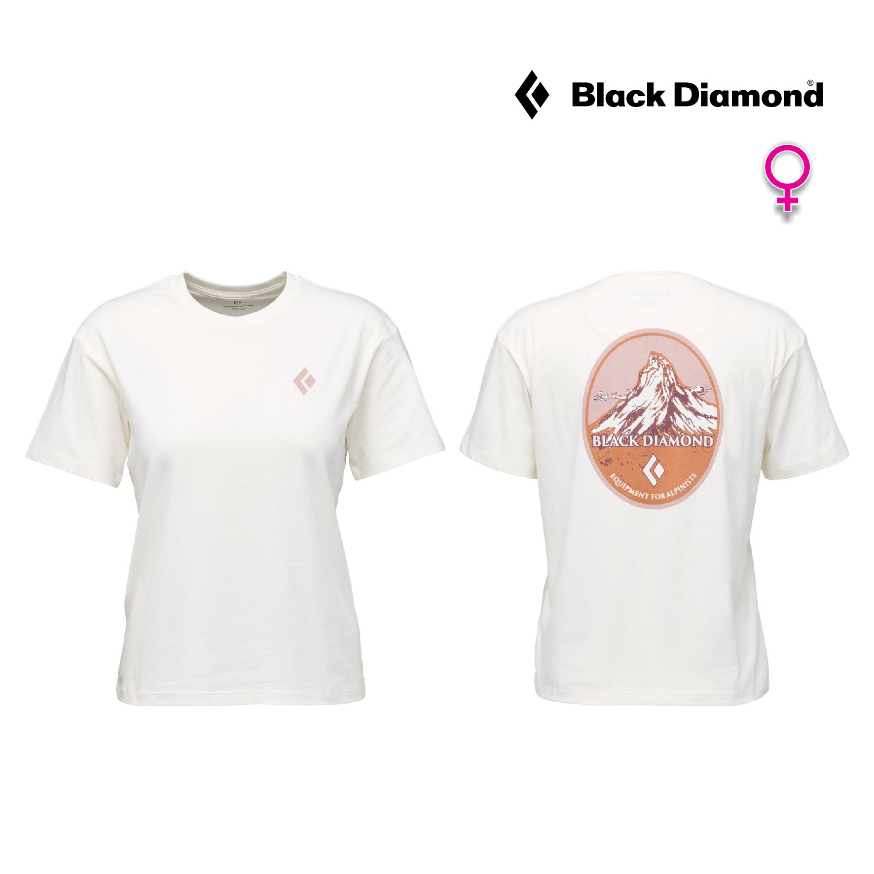 BLACK Diamond W Heritage Badge Short Sleeve Tee 短袖上衣 白色 舒適 暢銷款