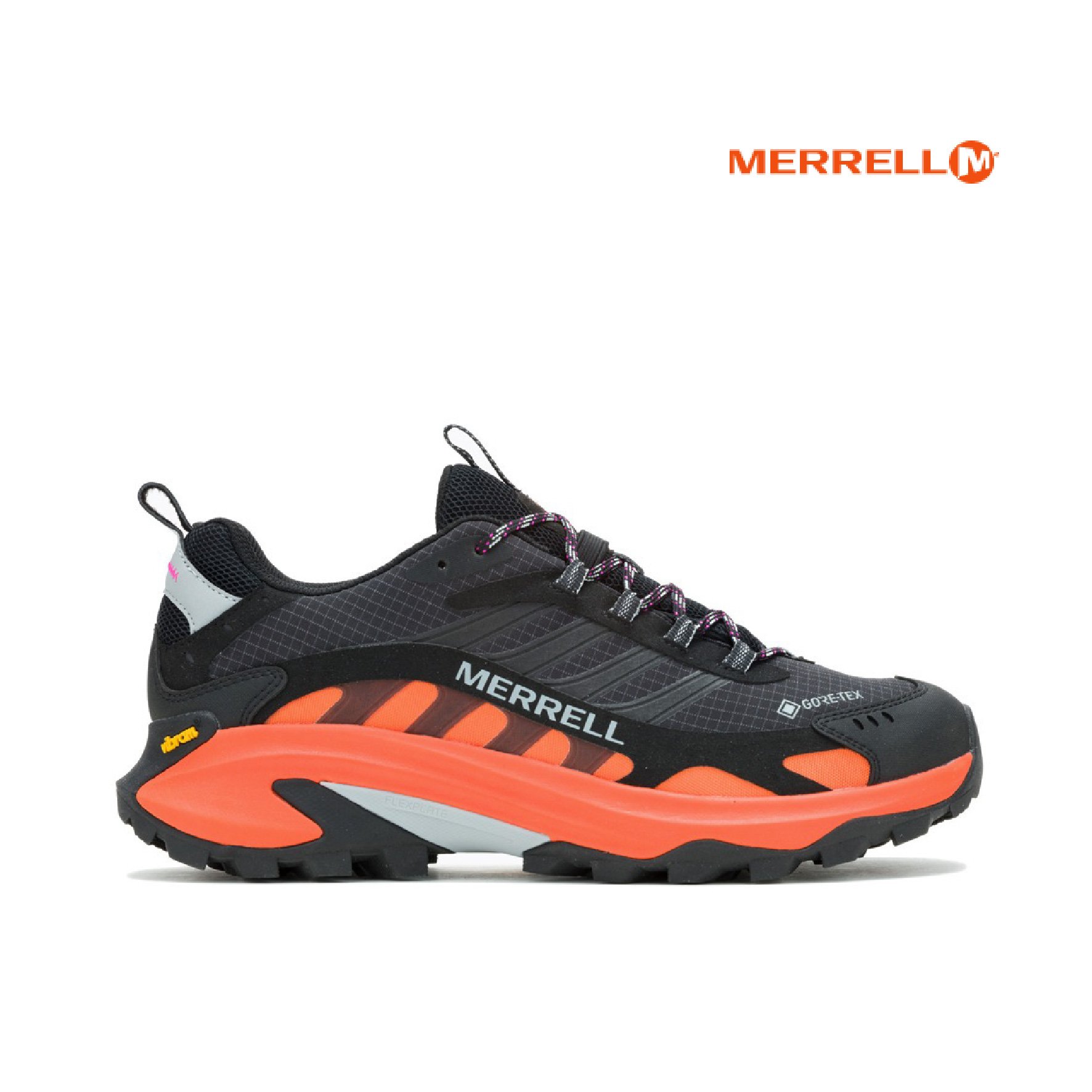 Merrell MOAB SPEED 2 GORE-TEX® 男款 防水登山鞋 黑橘色 (038393)