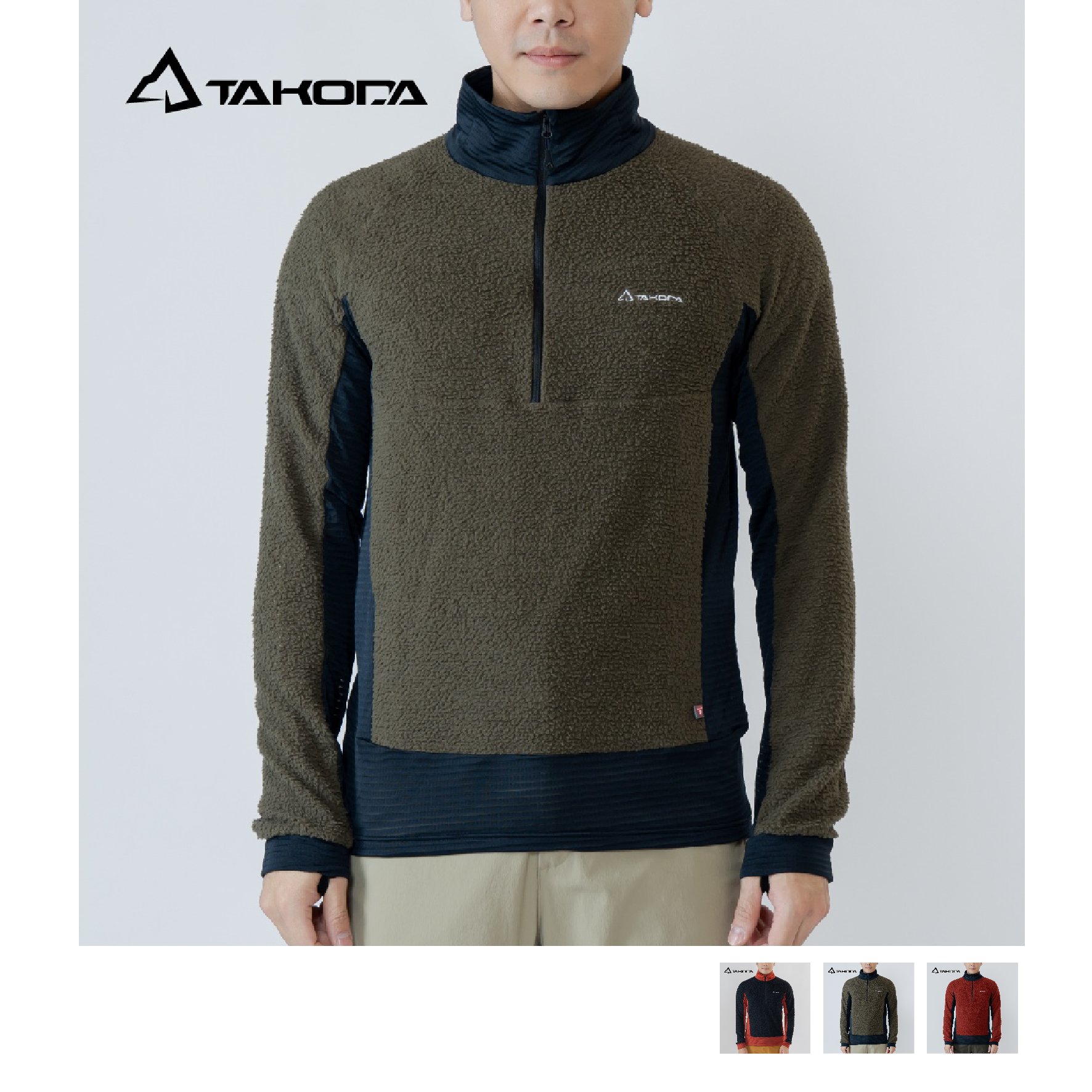 TAKODA Skan Primaloft® Evolve 半開襟夾克 男款 三色