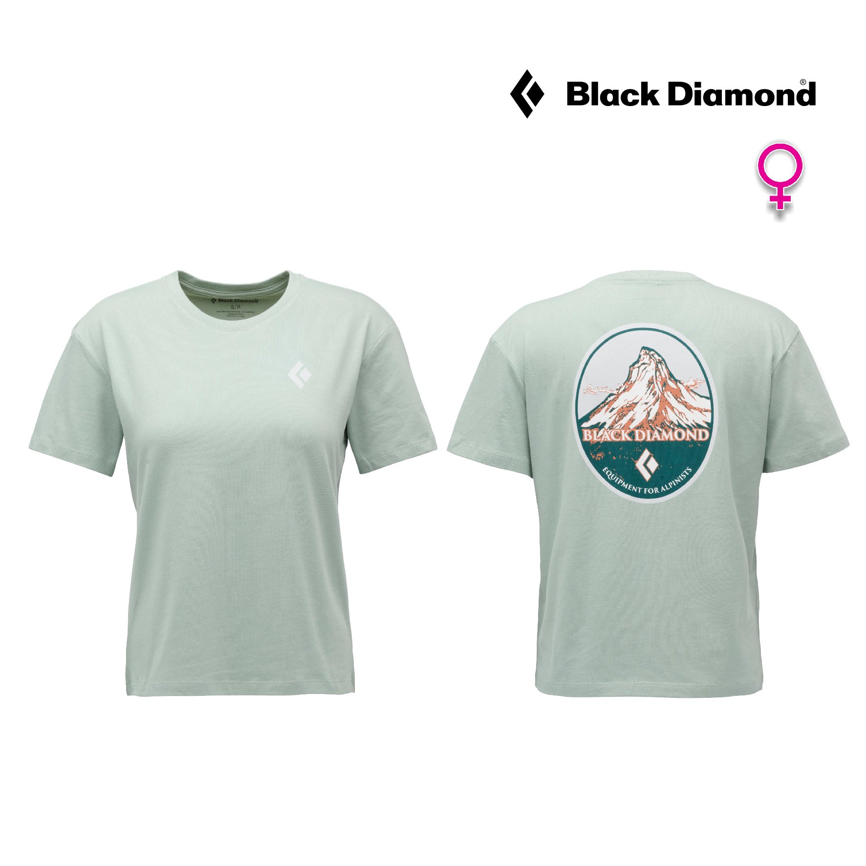 BLACK Diamond W Heritage Badge Short Sleeve Tee 短袖上衣 翠綠 舒適 暢銷款