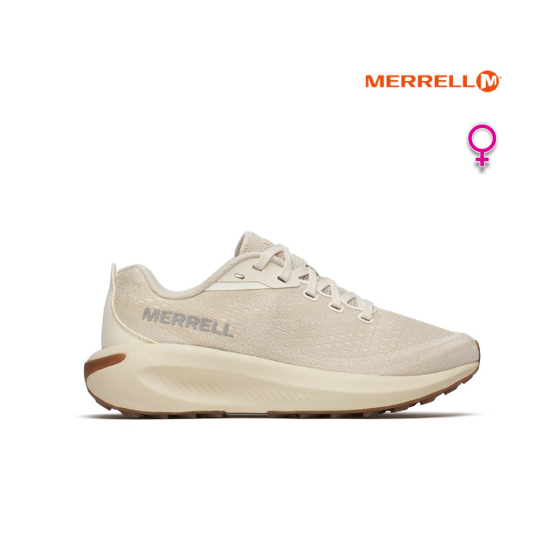 MERRELL MORPHLITE 輕量戶外越野健行鞋 女 奶油白/珊瑚橘 (068438/068428)